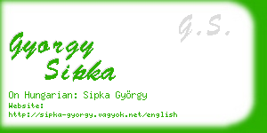 gyorgy sipka business card